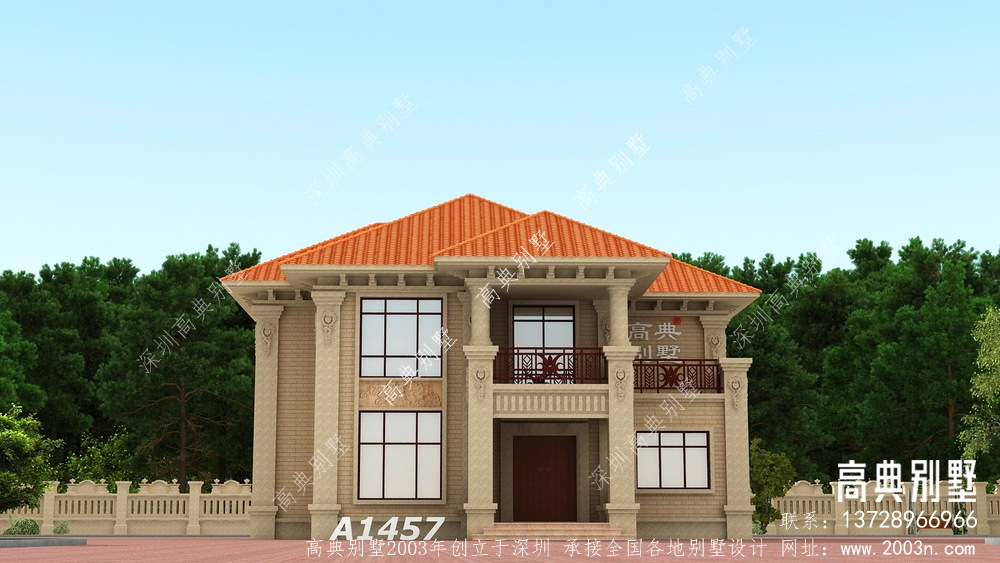 二层欧式自建别墅，经济型别墅