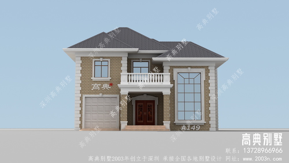 农村二楼豪华建筑设计图，外观效果高端时尚