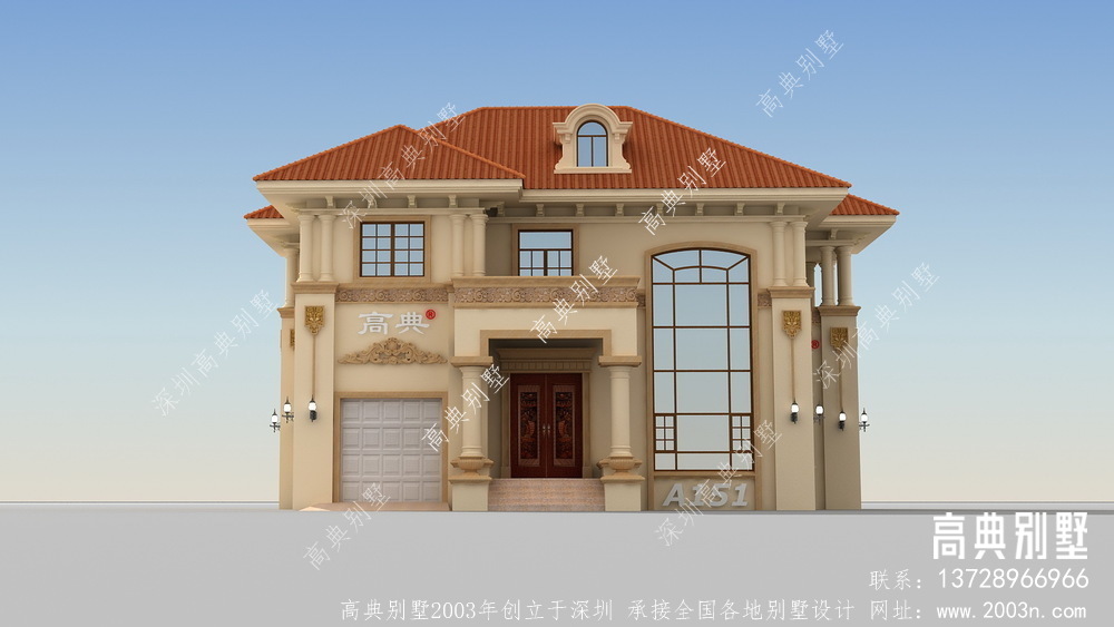 与众不同的意大利风格两层别墅效果图