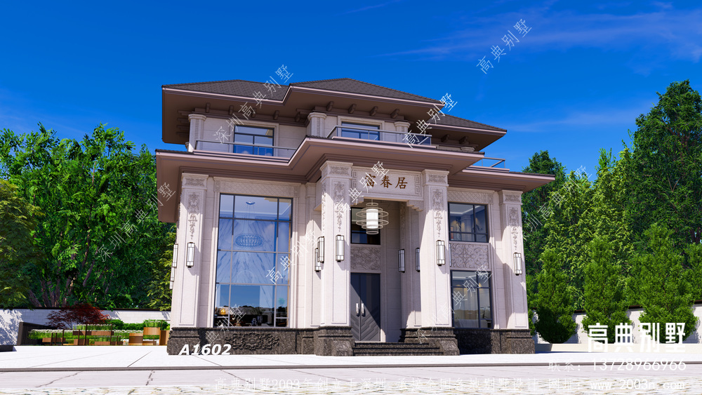 不做房奴，我要回农村建房，选这款大气豪华三层新中式别墅
