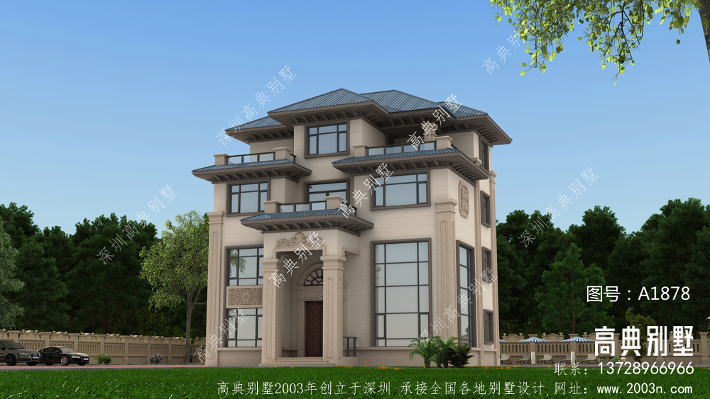 143平方米的四层农村住宅设计图纸，爱吗?
