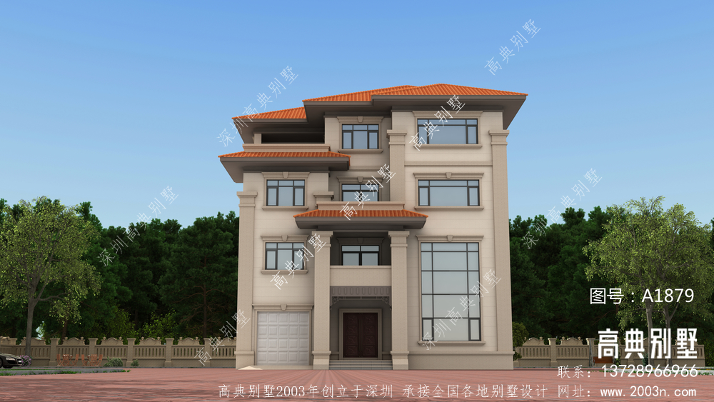 农村自建四层别墅设计图纸好看，约150平，舒适美观