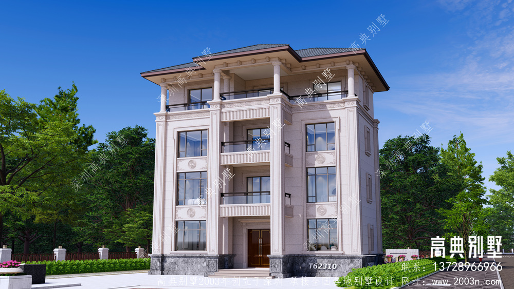 三层新中式别墅设计图纸建造农村自建房设计图施工图纸全套