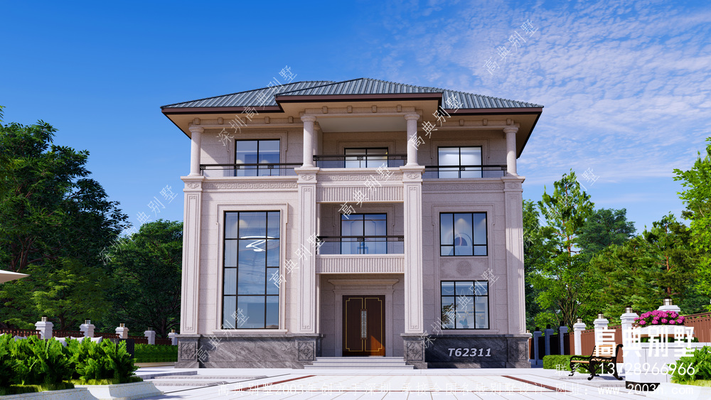 中式别墅设计图纸两层半农村自建房全套施工图纸
