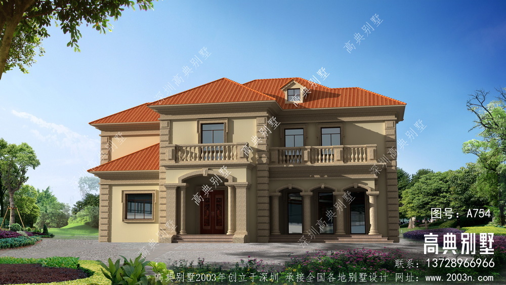 农村自建房二层别墅设计图