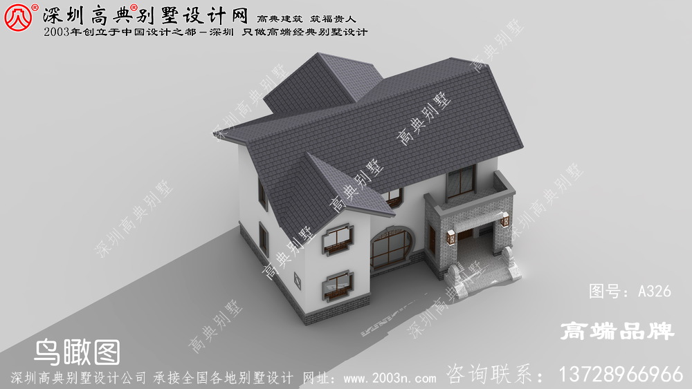 30万就可以搞定的农村自建别墅，超值的二层别墅设计图