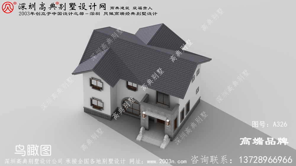 30万就可以搞定的农村自建别墅，超值的二层别墅设计图