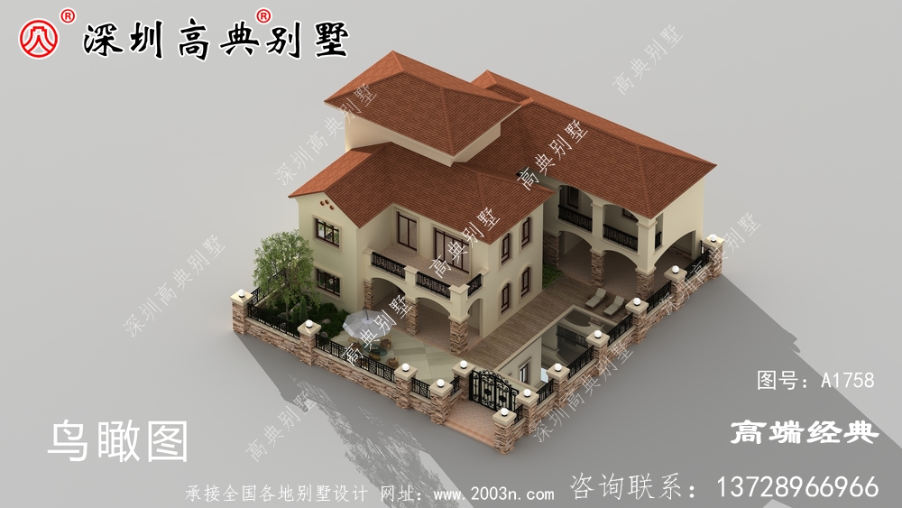 新农村自建房设计图及效果图，外观典雅，内部布局经典实用。