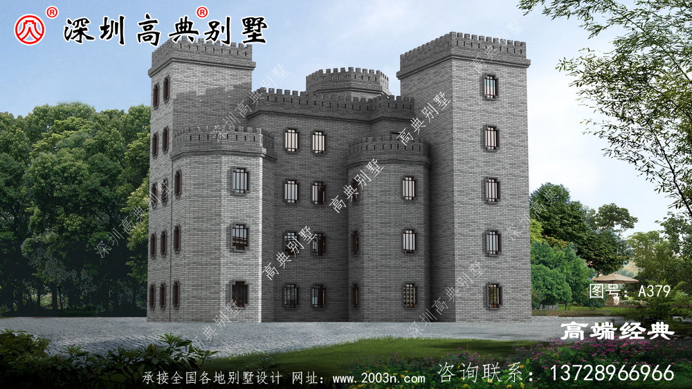 高档五层豪华别墅图片，在家乡成就一道靓丽的风景线