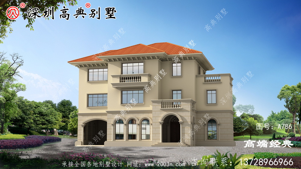三层复式别墅布局图，农村经典布局，全家老小都喜欢。