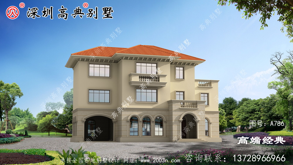 三层复式别墅布局图，农村经典布局，全家老小都喜欢。