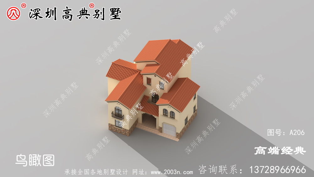 农村二楼半自营住宅照片，户型合理实用，适合农村建设。