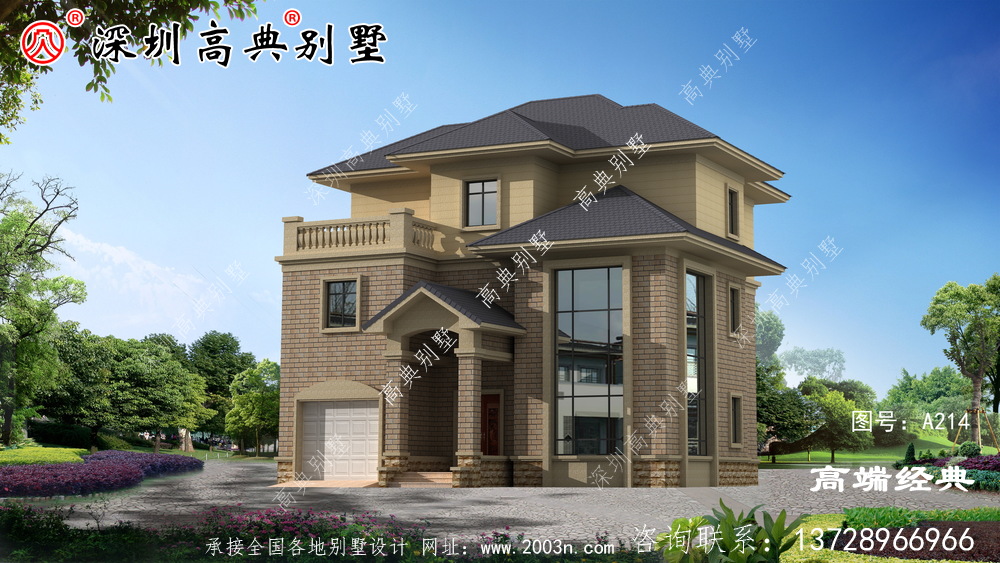 外观别墅凹凸设计，更具质感