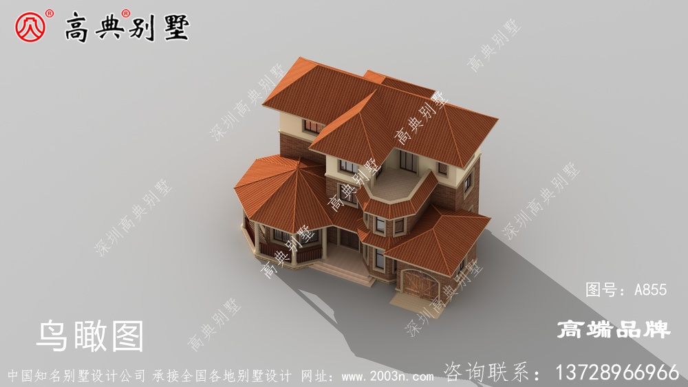 精致的篱笆和阳台柱，给人以美丽的直观感