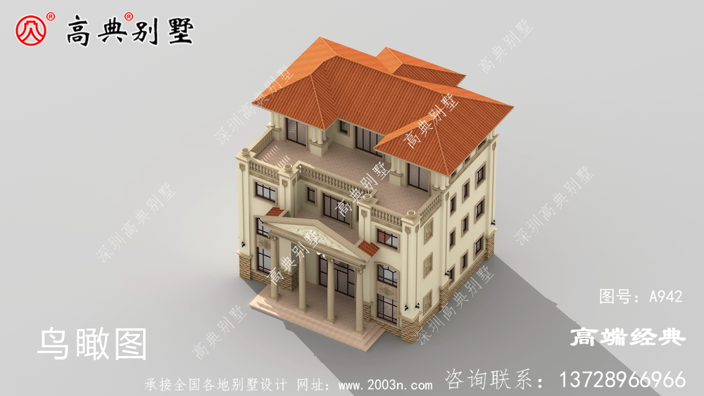 欧式自建别墅，外观美观大方，比楼房更漂亮。