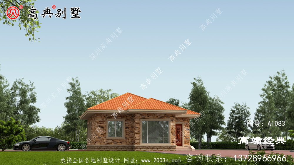 欧式自建房设计图，户型美观，空间布局合理。