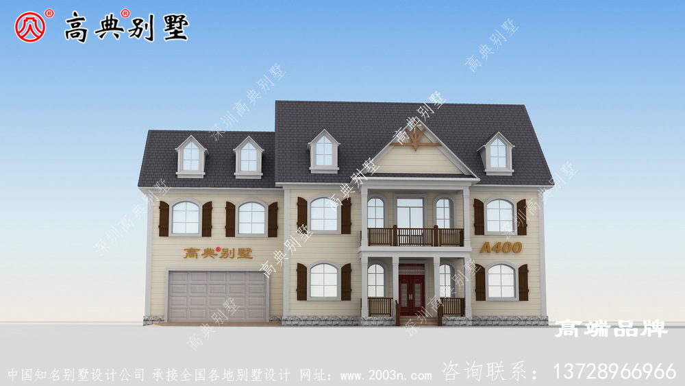 乡村两层自建别墅设计图，耐看又实用，建房首选