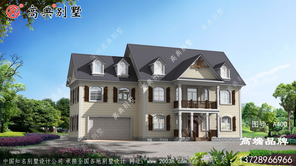 乡村两层自建别墅设计图，耐看又实用，建房首选