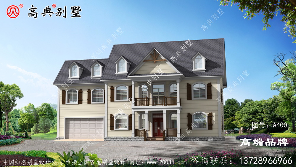 乡村两层自建别墅设计图，耐看又实用，建房首选