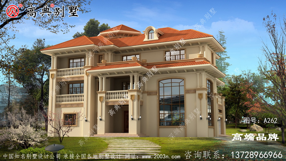 建一栋这样的房子在绿意盎然中，别提多美了