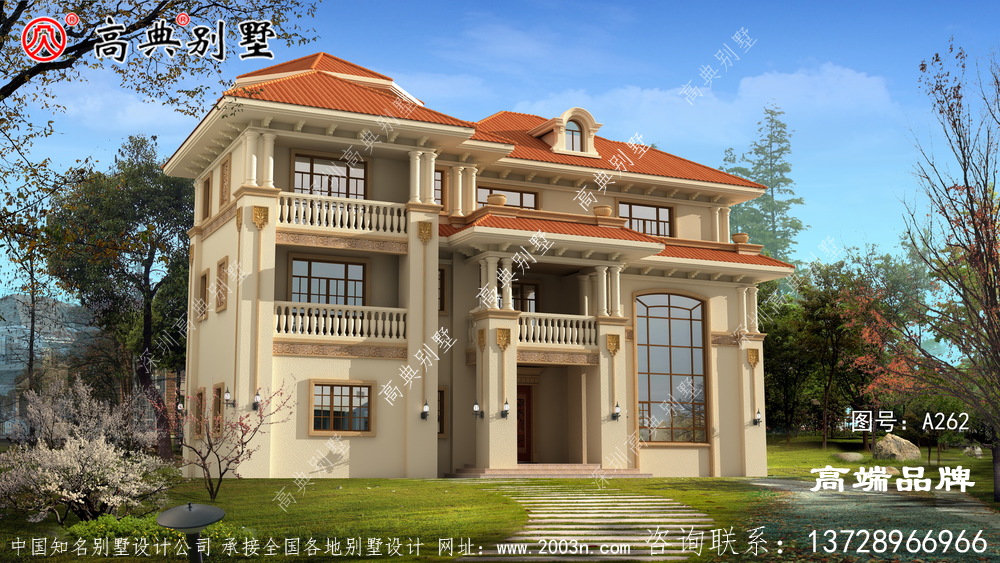 建一栋这样的房子在绿意盎然中，别提多美了